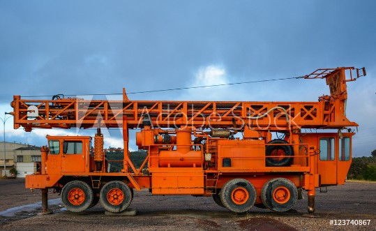 Picture of Industrial truck used in mining  Puertollano Spain